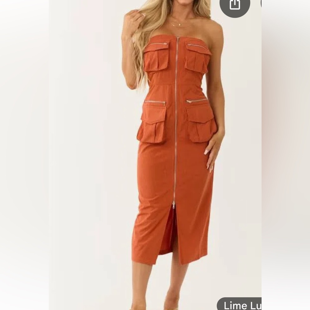 HYFVE Rust Maxi Dress